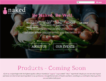 Tablet Screenshot of nakedbakingladies.com